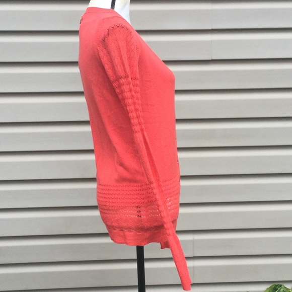 NWT Guess Orange Button Front Cardigan - Picture 3 of 8